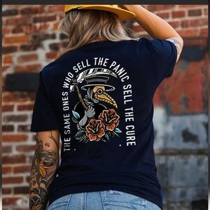 The Ones Who Sell The Panic Sell The Cure Tshirt Size L